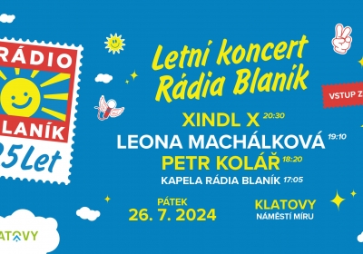 Letní koncert Rádia Blaník v Klatovech 