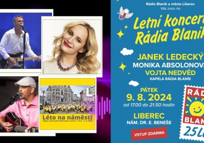 Letní koncert Rádia Blaník v Liberci