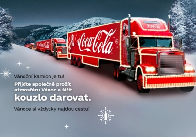 Vánoční kamion Coca-Cola 2023 - Čestlice