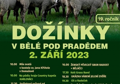 DOŽÍNKY V BĚLÉ POD PRADĚDEM 2023