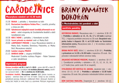 Čarodějnice a brány památek dokořán