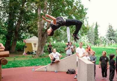 Parkour show na Výstavišti