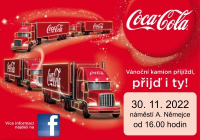 Vánoční kamion Coca-Cola 2022 -  Nepomuk