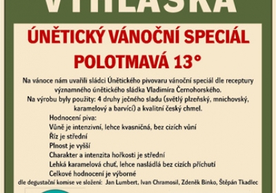 Slavnostní naražení únětického vánočního speciálu 2023